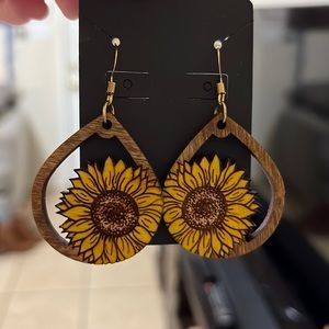 Sunflower earrings